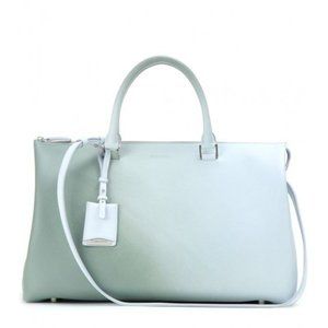 Jil Sander Jil Large Leather Tote - Blue